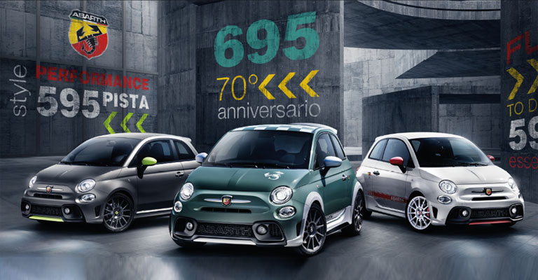 Gamma Abarth 595 da 199 Euro al mese e prima rata nel 2021, da Spazio a Torino
